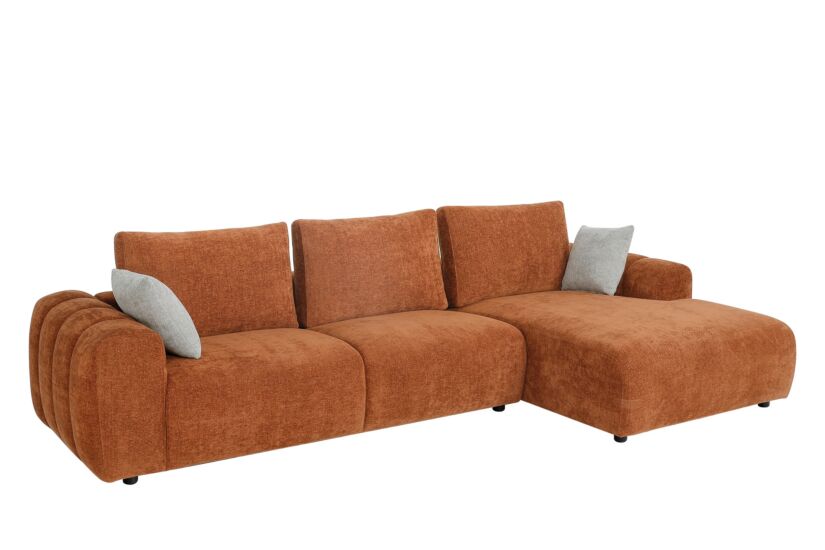 Hoeksalon Mandarin 315x165cm - katoen - oranje