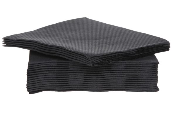 Serviette CT Prof 25x25cm zwart, 40 stuks