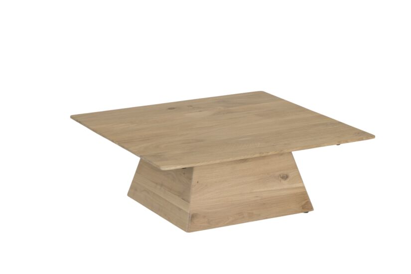 Salontafel Float 80x80cm - eik massief - naturel