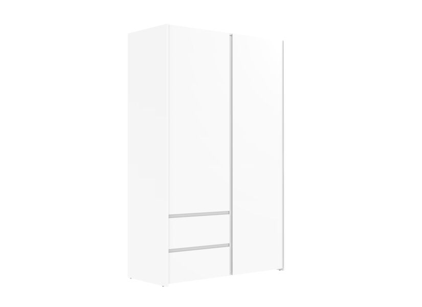 Kleerkast Mosaik 129cm - decor - wit