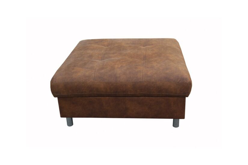 Voetenbank Jet 110x107x45cm - stof - cognac