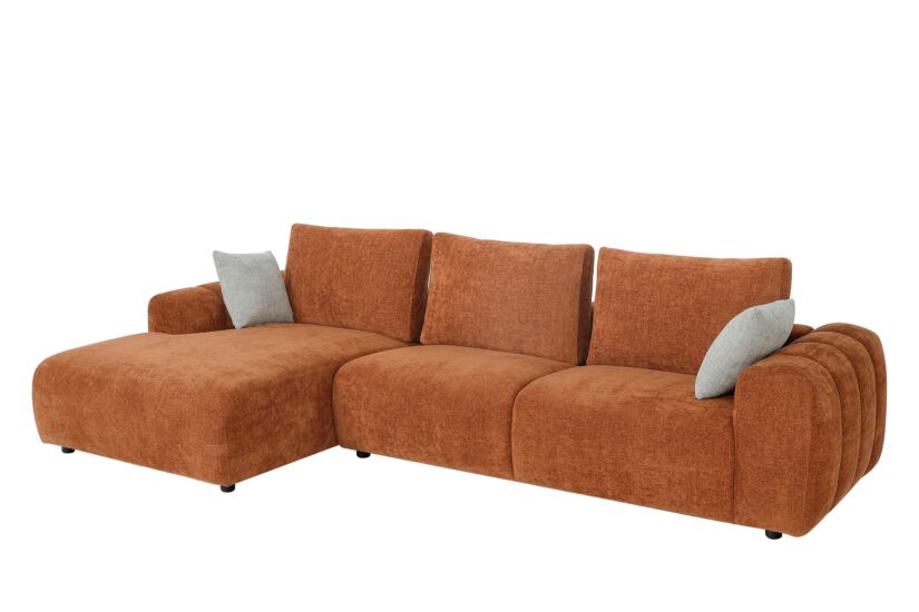 Hoeksalon Mandarin 315x165cm - katoen - oranje