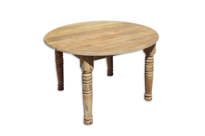 Table Molly Ø115cm - manguier massif - naturel
