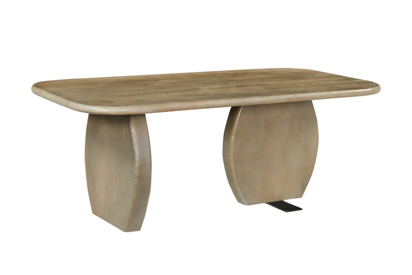 Table basse Coromandel 120x60cm - manguier massif - sandblast teak