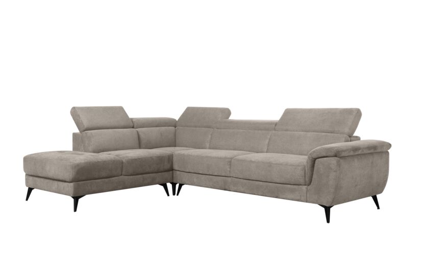 Hoeksalon Condor 283x89cm - stof - champagne