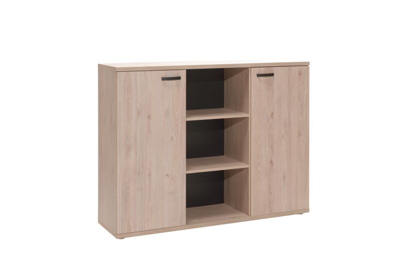 Opbergkast Rio 160x40x117cm - melamine - lente eik