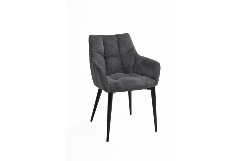 Fauteuil Conan 61x56x84cm - stof - donkergrijs