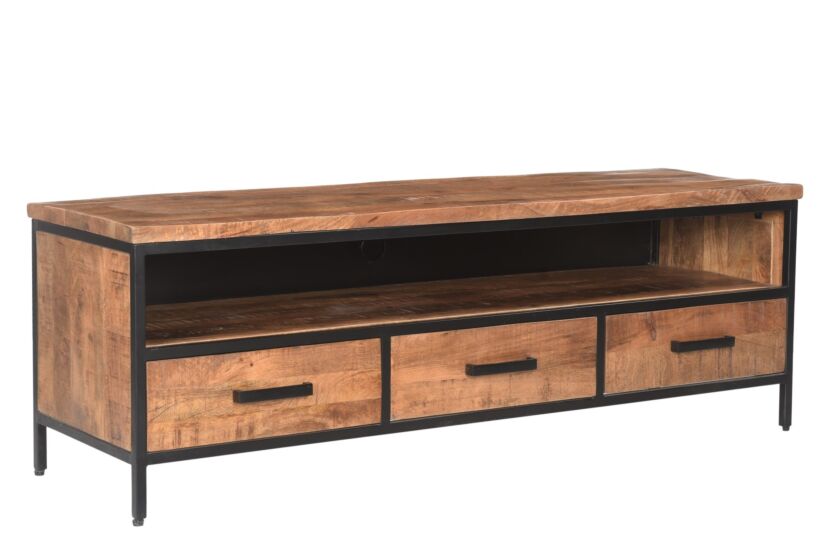 Tv-meubel Lia 150cm - mango massief - naturel