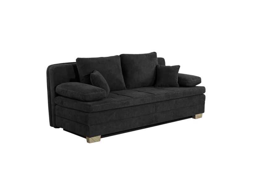 Zetelbed Lindau 2 persoons - 203x106cm - stof - zwart