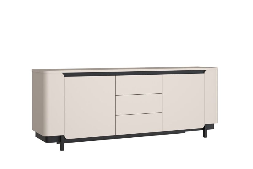 Dressoir Vodol 205cm - decor - zand & zwart