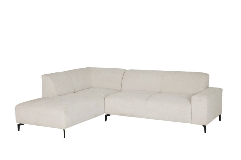 Hoeksalon Eddy 267x206cm - stof - ecru