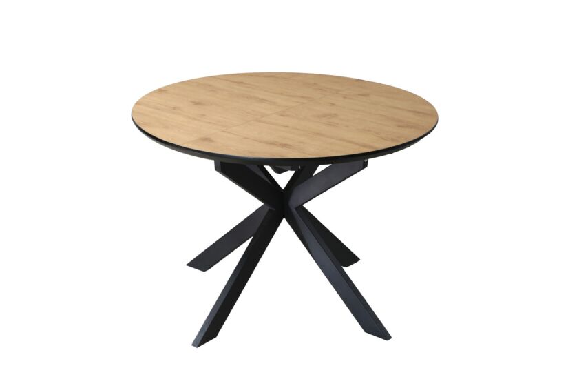 Ronde tafel Dillinger 120/160x120cm - melamine - bruin