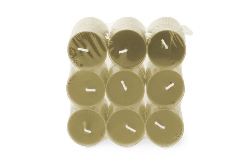 Bougie chauffe-plat Clearlight Romantic Reflections 4,5h - paraffine - vert - 18 pièces