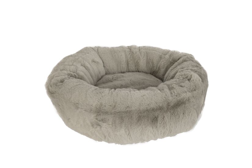 Hondenmand Homey Ø60cm - nepbont - stone