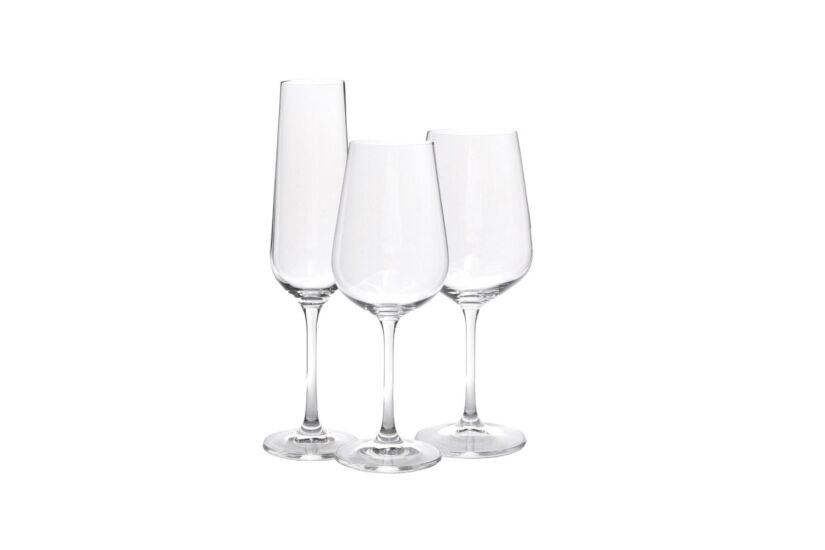 Glazenset Veneto 12-delig - glas - transparant