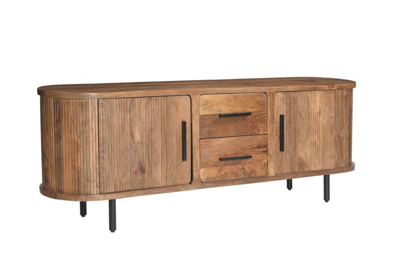 Tv-meubel Zeppelin 180cm - mango massief - bruin