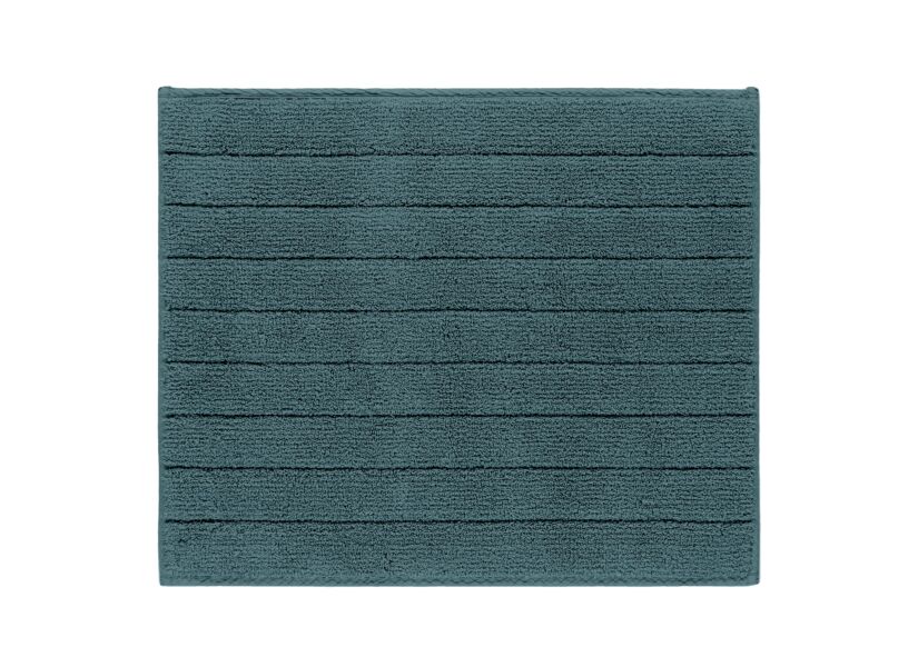 Badmat Luca 60x50cm - polyester & katoen - deep water