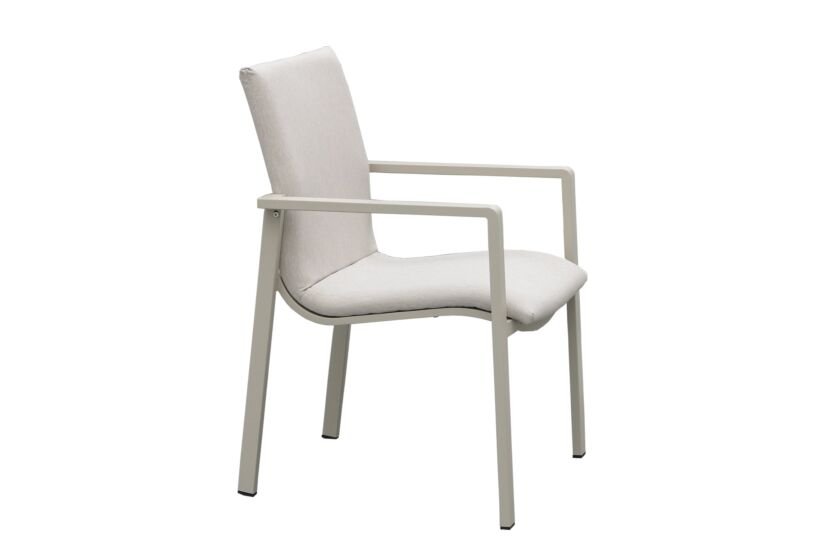 Tuinstoel Cardamom 61x57x85cm - aluminium - greige