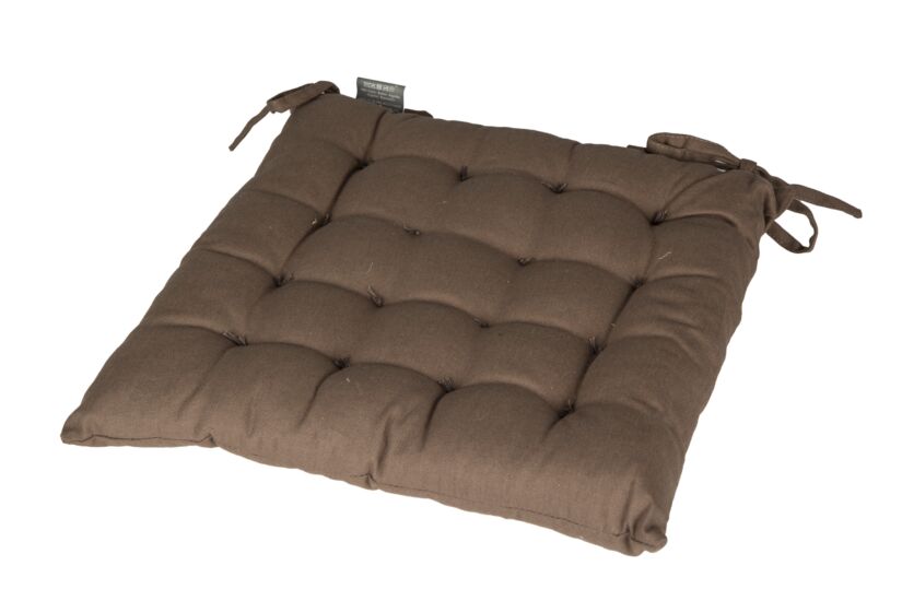 Stoelkussen 38x38cm taupe