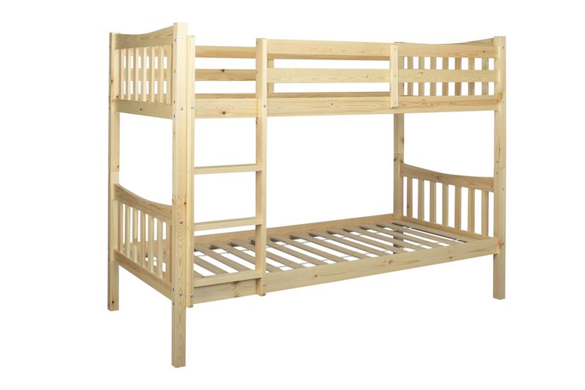Stapelbed Tinkerbell 90x200cm met bodem - den massief - naturel