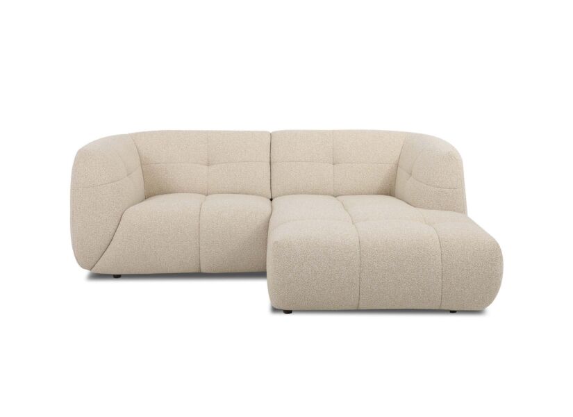 Hoeksalon Bric 224x162cm - stof - naturel