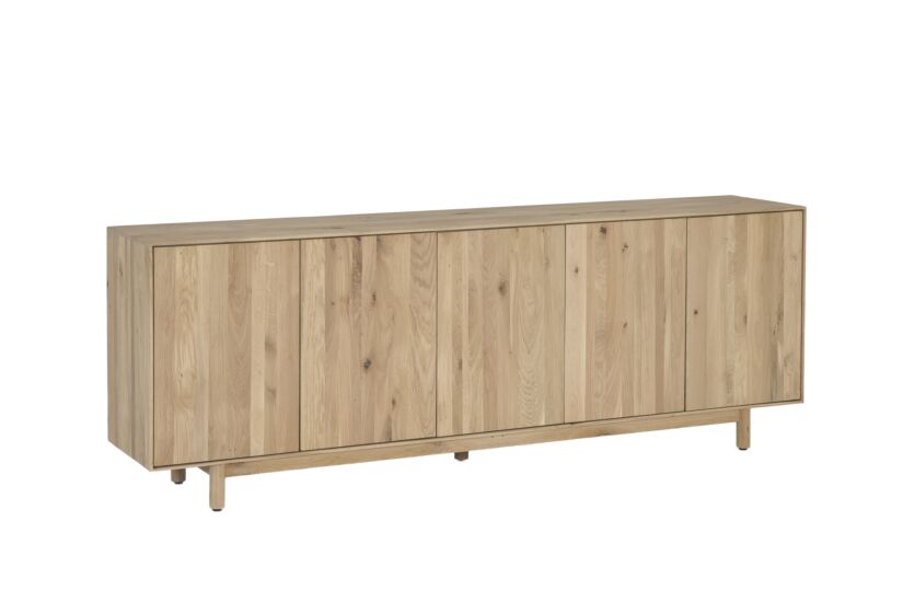 Dressoir Summer 243cm - eik massief & decor - naturel