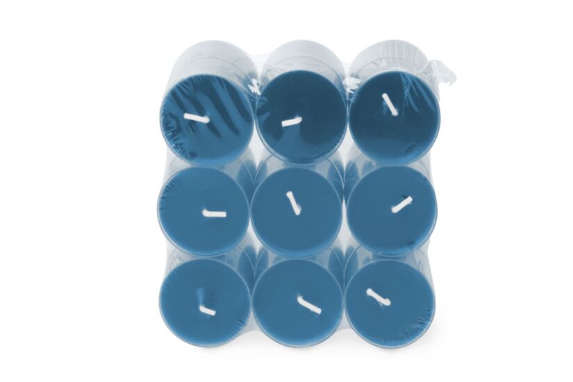 Bougie chauffe-plat Clearlight Soft Sunrise 4,5h - paraffine - bleu - 18 pièces