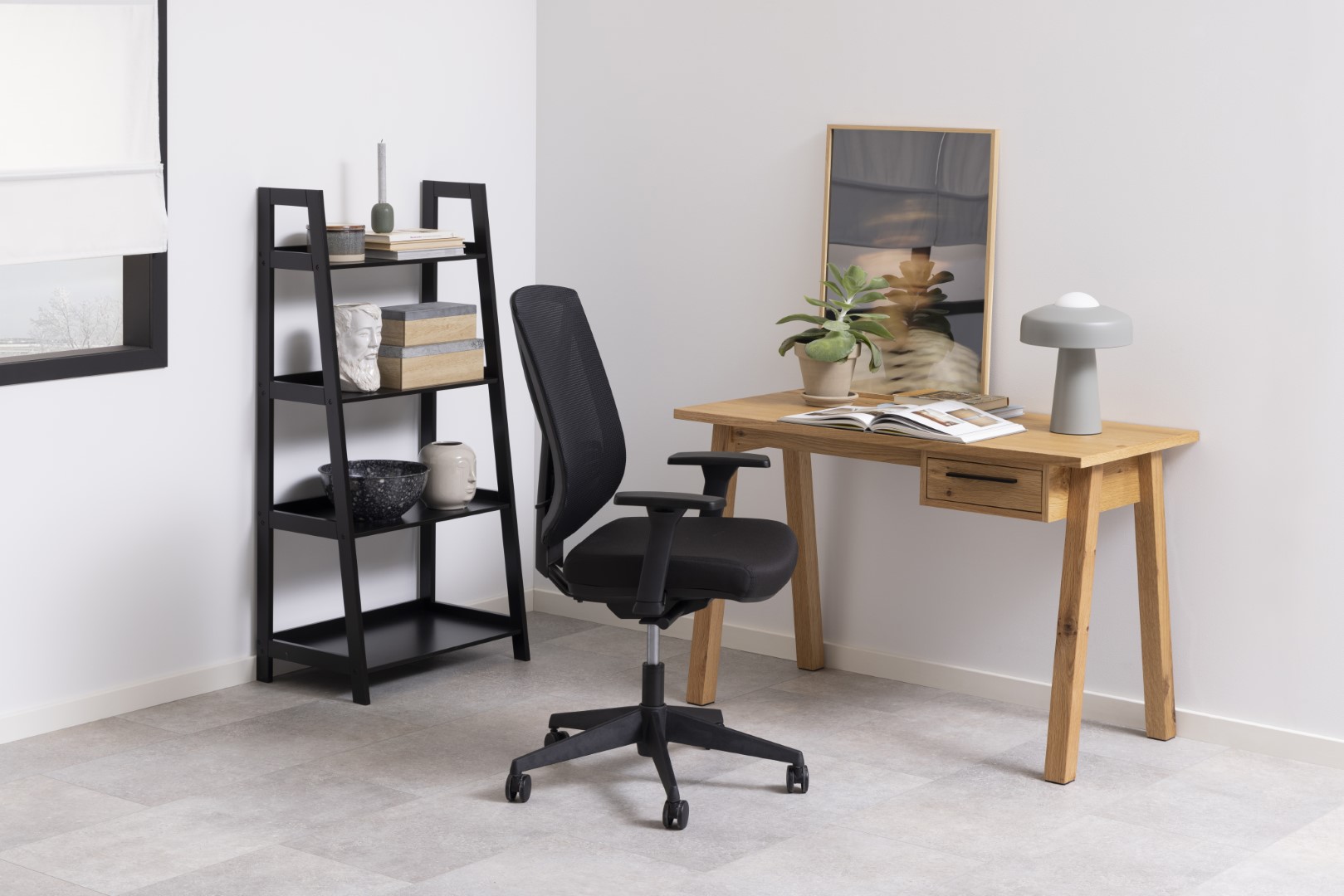 Kleine bureau sfeerfoto
