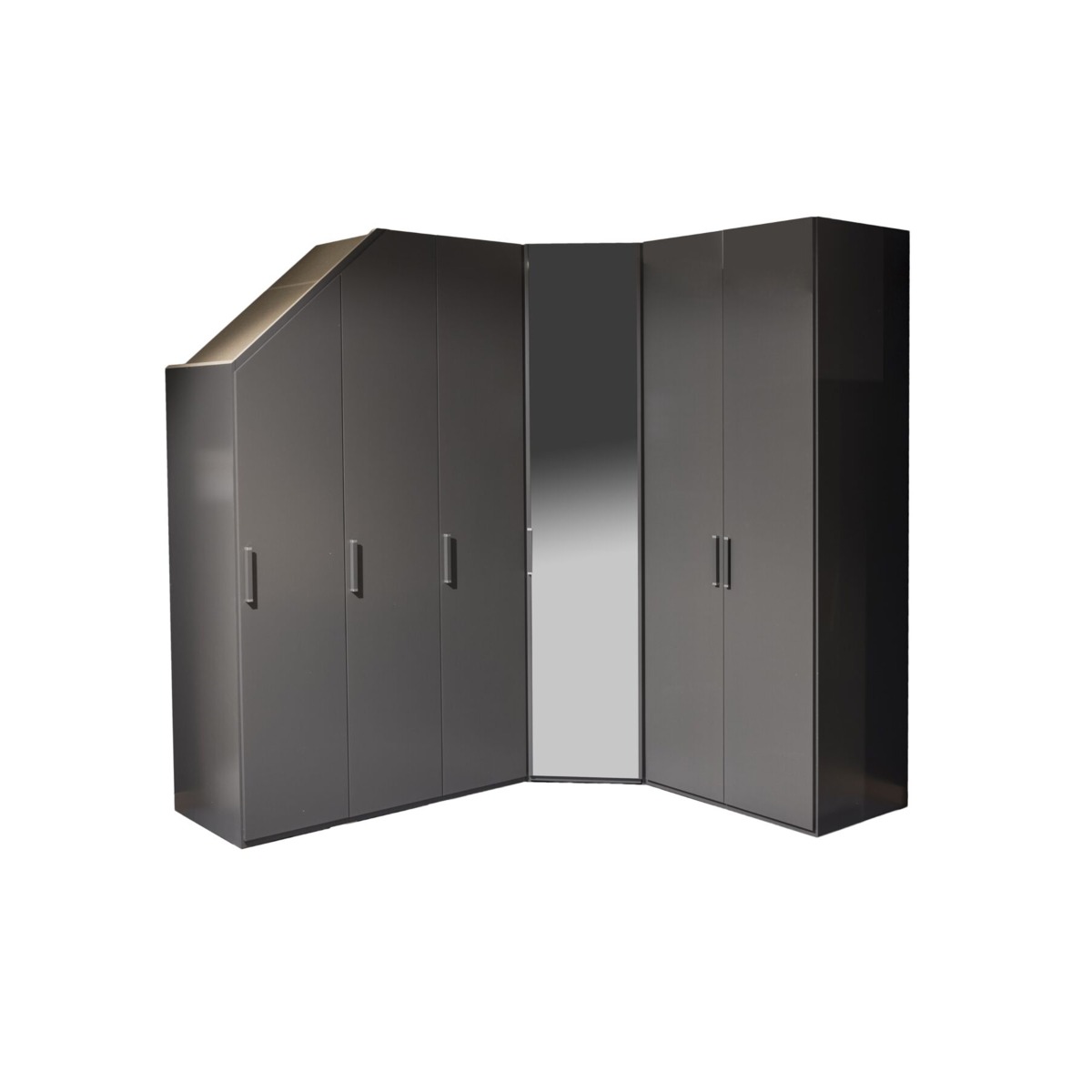 Photo d&rsquo;ambiance d&rsquo;un angle biseaut&eacute; - armoire Orange